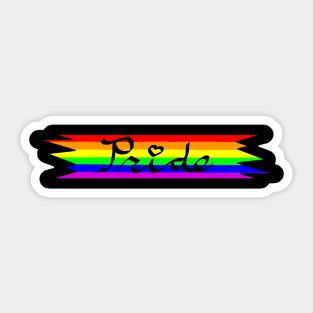 LGBTQ+ Pride Ribbon Sticker